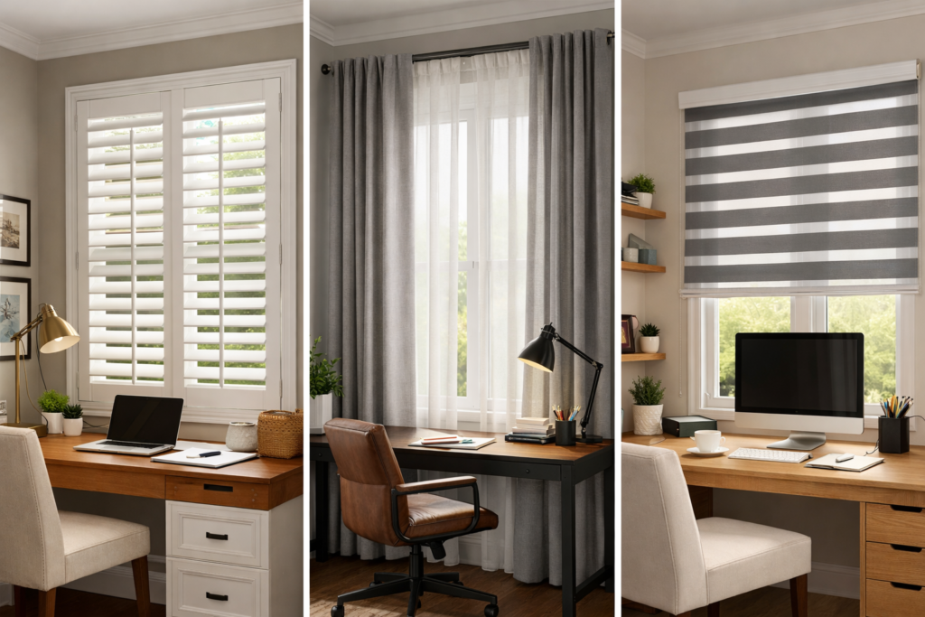 Window Treatments for Home Office