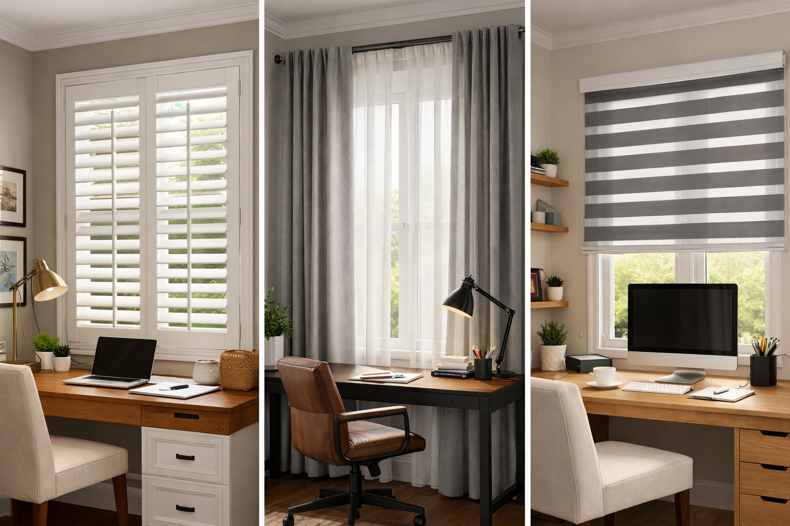Window Treatments for Home Office