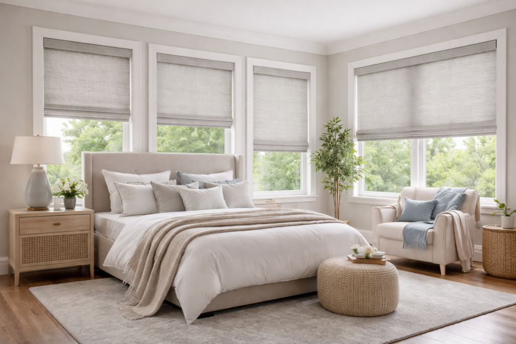 bedroom window shades ideas