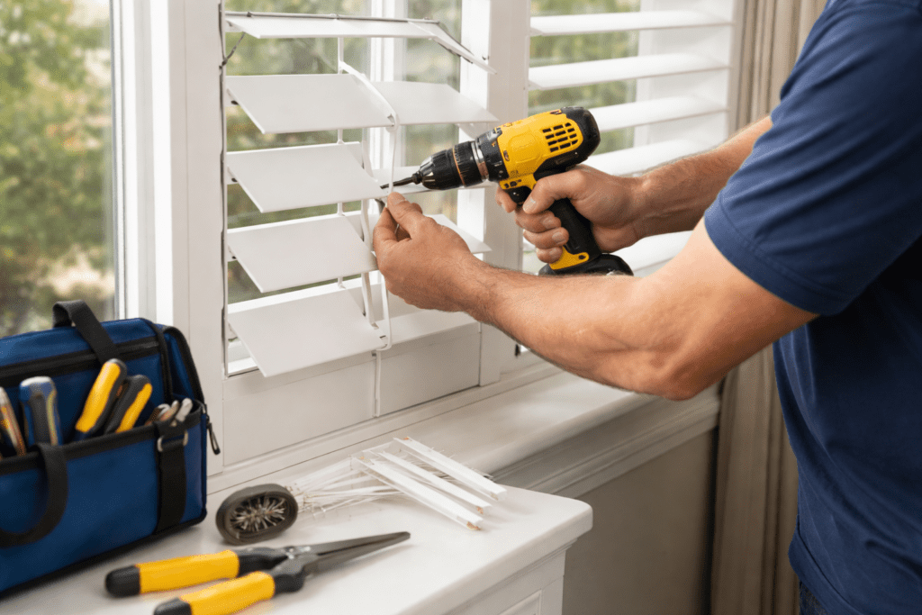 fix broken window shutter
