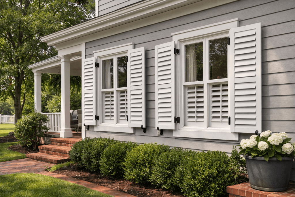 plantation shutters exterior