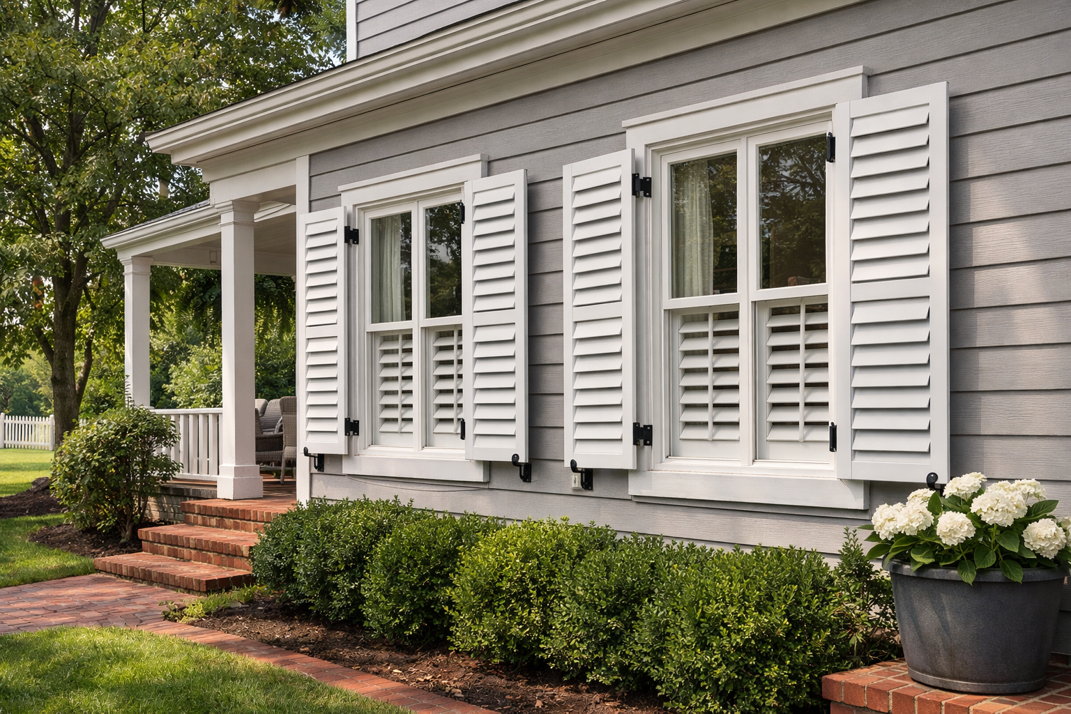 plantation shutters exterior