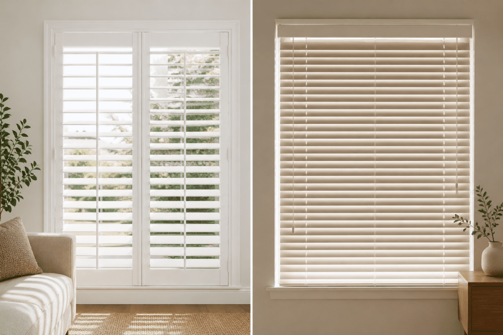 Plantation Shutters vs Blinds