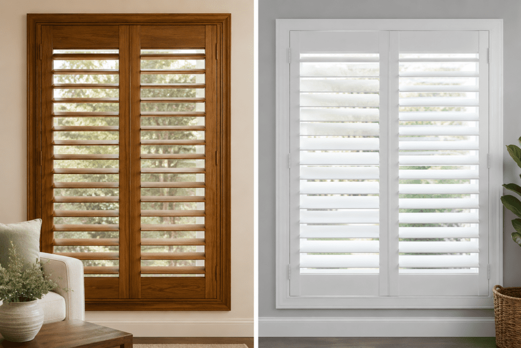 Wood vs Composite Shutters for windows