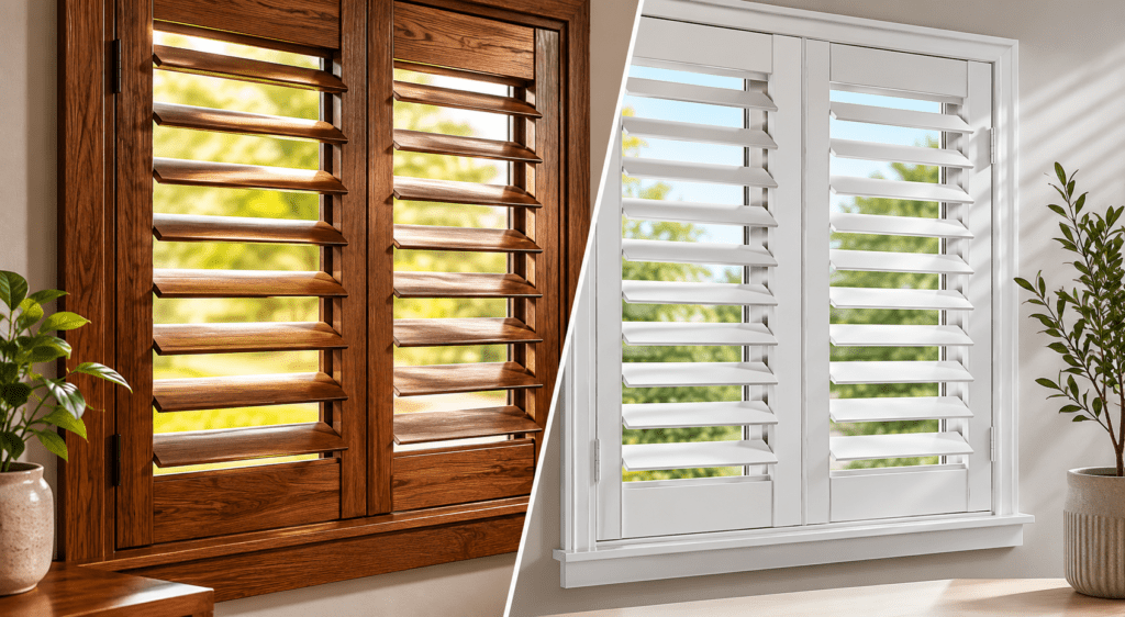 Wood vs Composite Shutters options