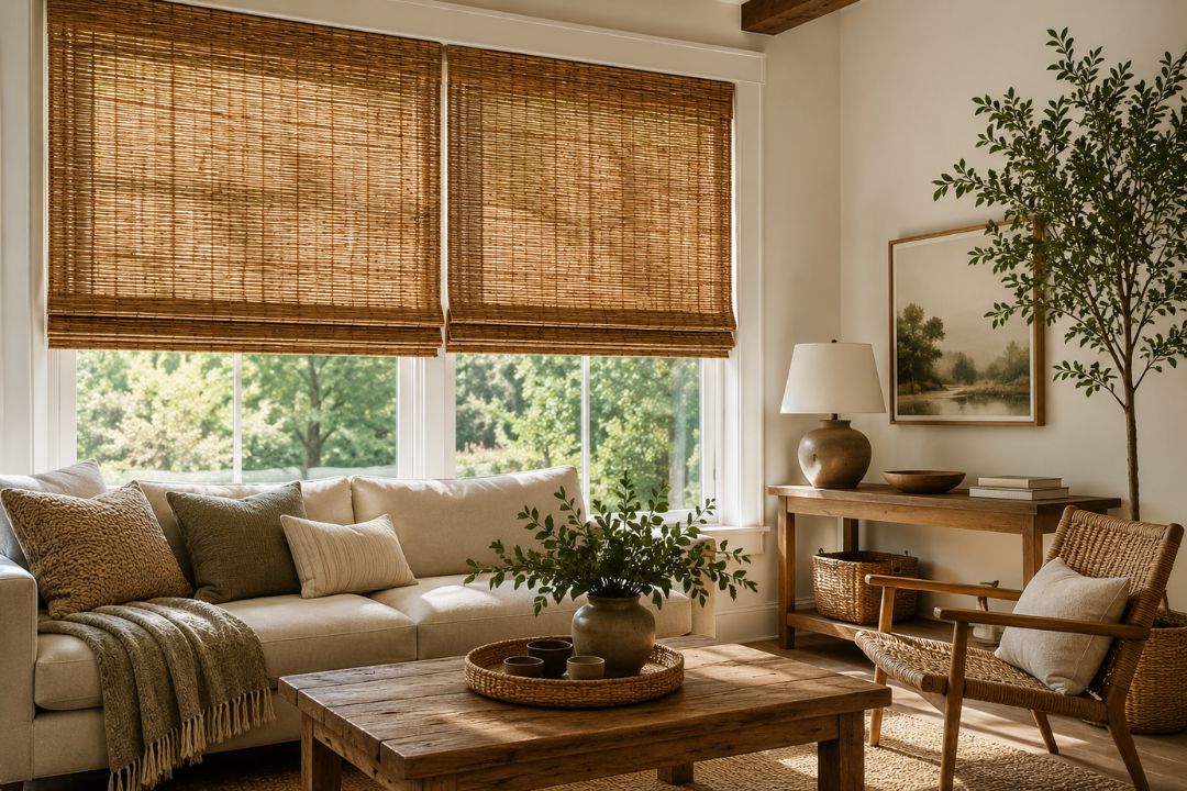 best rooms for woven wood shades