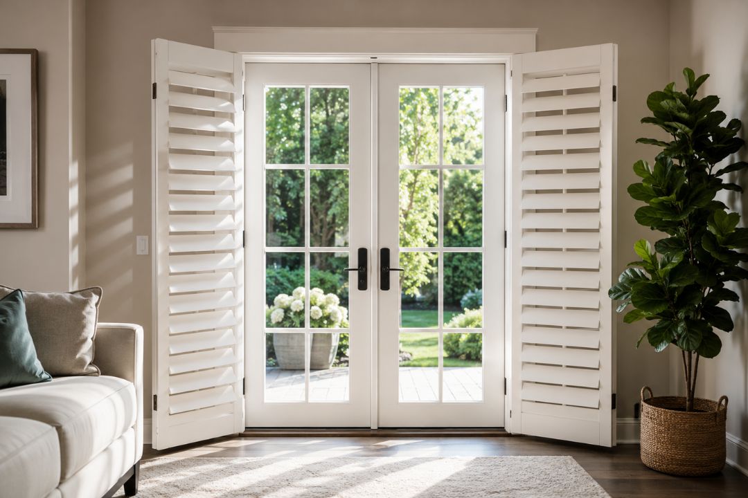 best shutters for french doors in charlotte