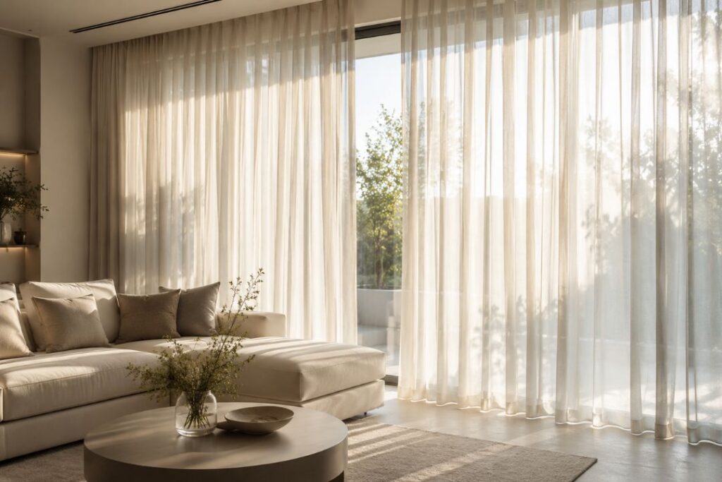 elegant sheer drapery ideas for modern homes