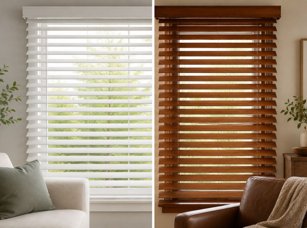 faux wood vs real wood blinds