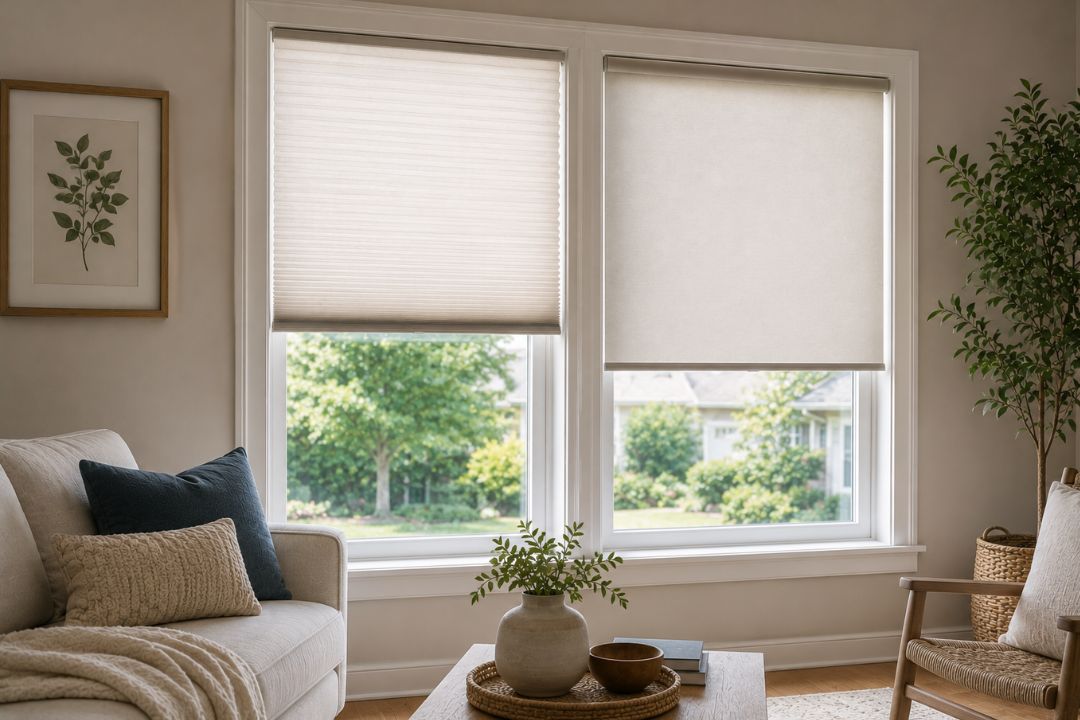 cellular shades vs roller shades