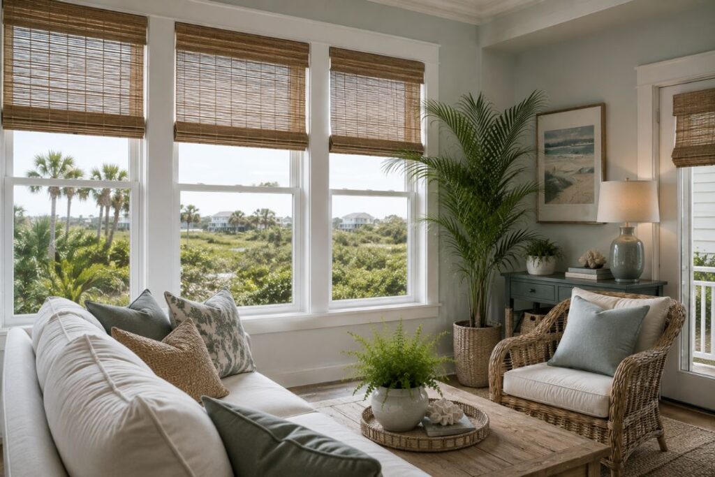 moisture-resistant window coverings