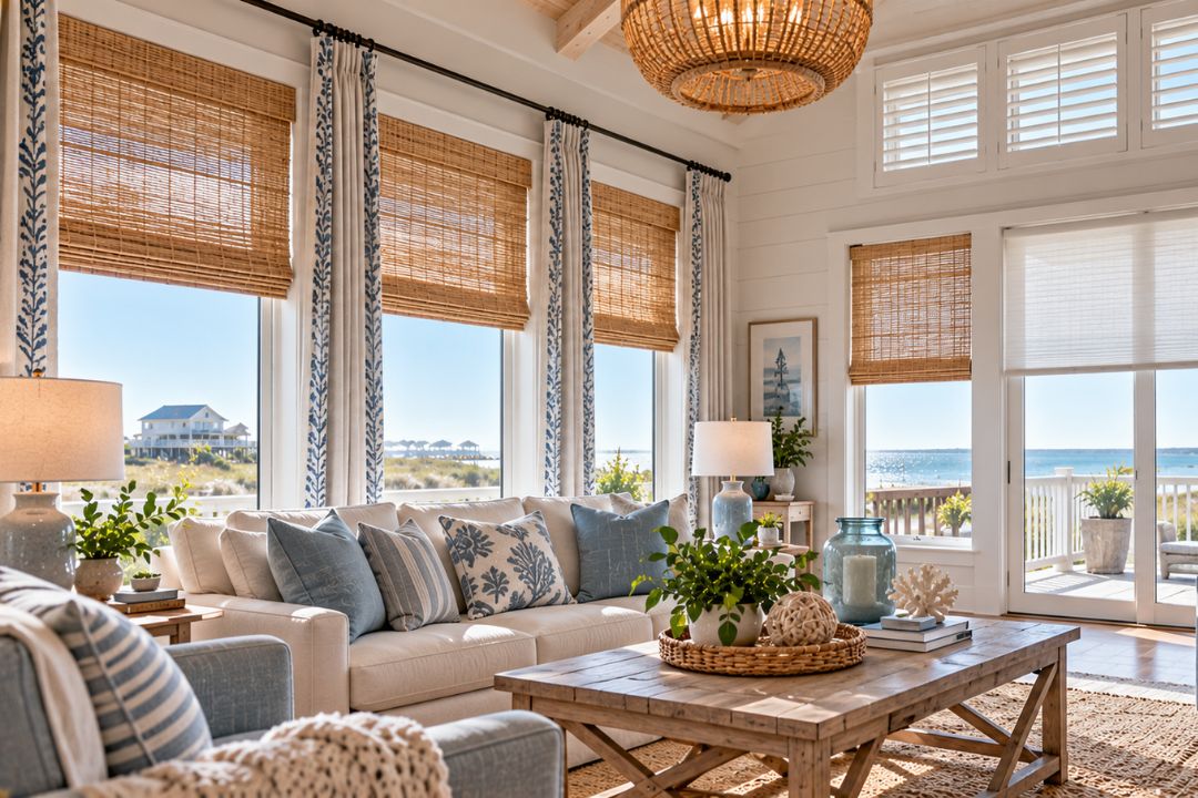 9 window treatment ideas for coastal homes in wilmington, nc