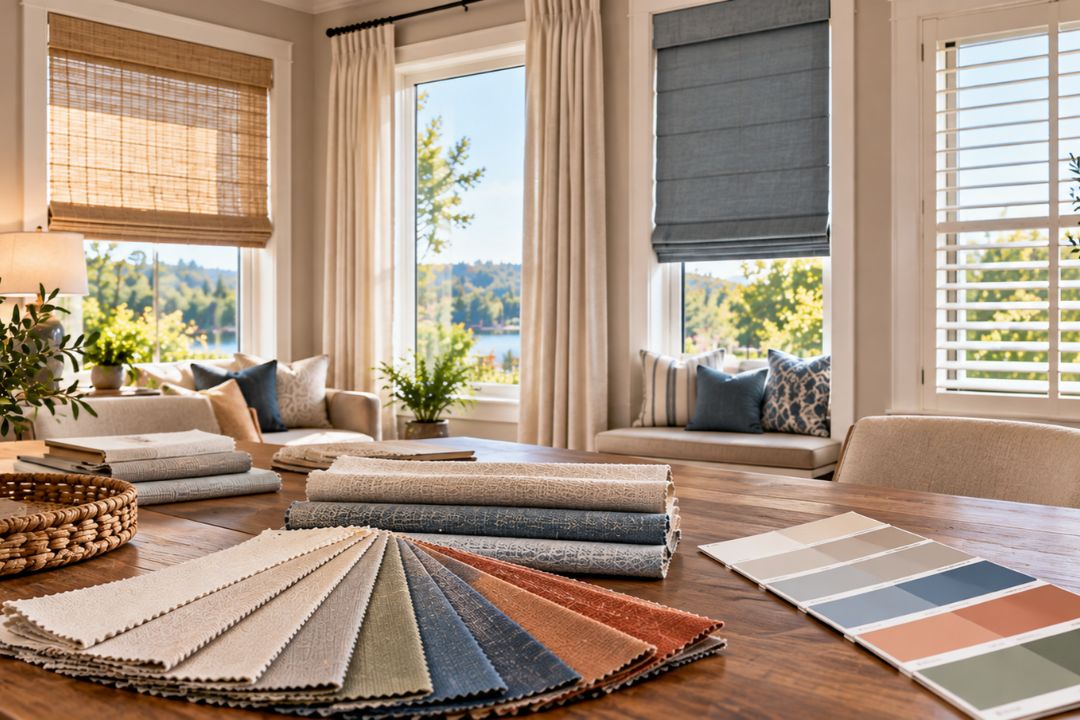 how to choose window treatment colors for your north carolina home
