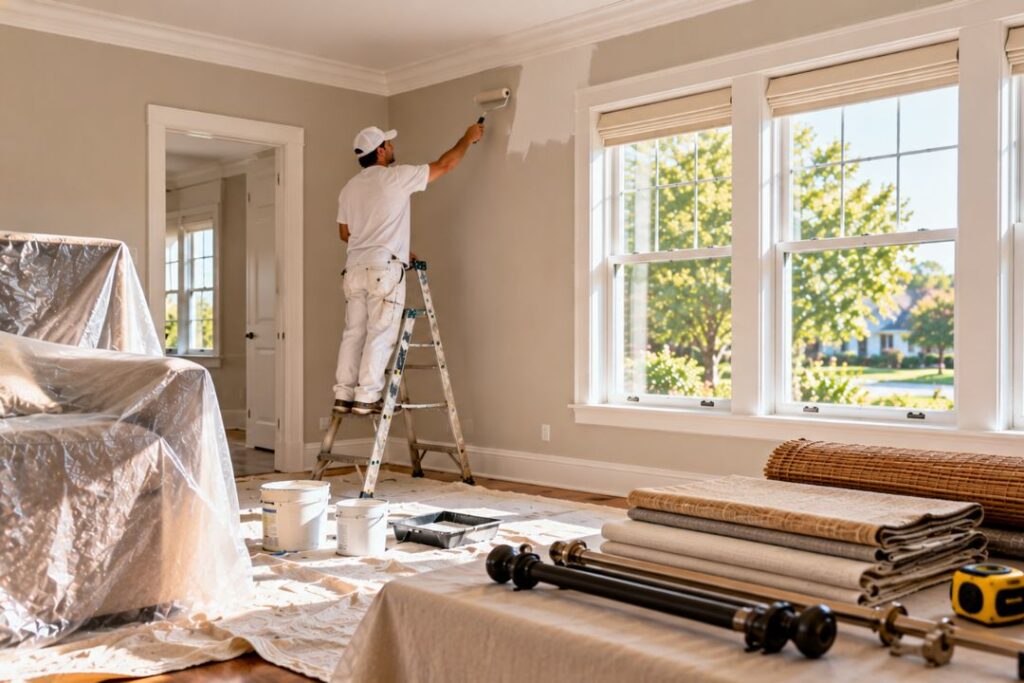 when should the painter finish before treatments go in